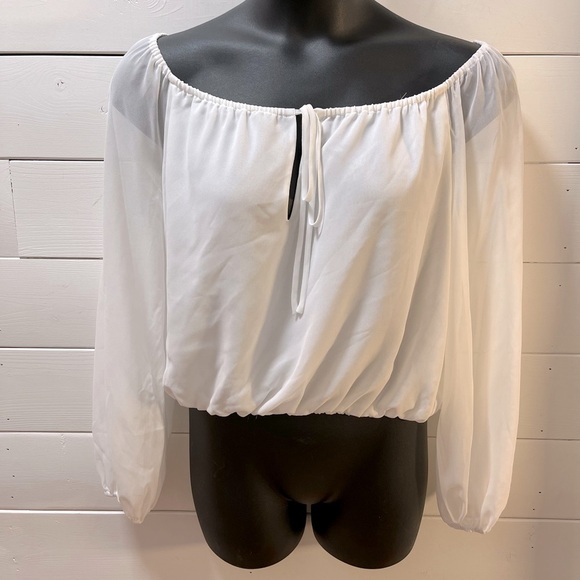 ❣️AMANDA UPRICHARD OFF-THE-SHOULDER BLOUSE – SIZE L - Picture 10 of 11